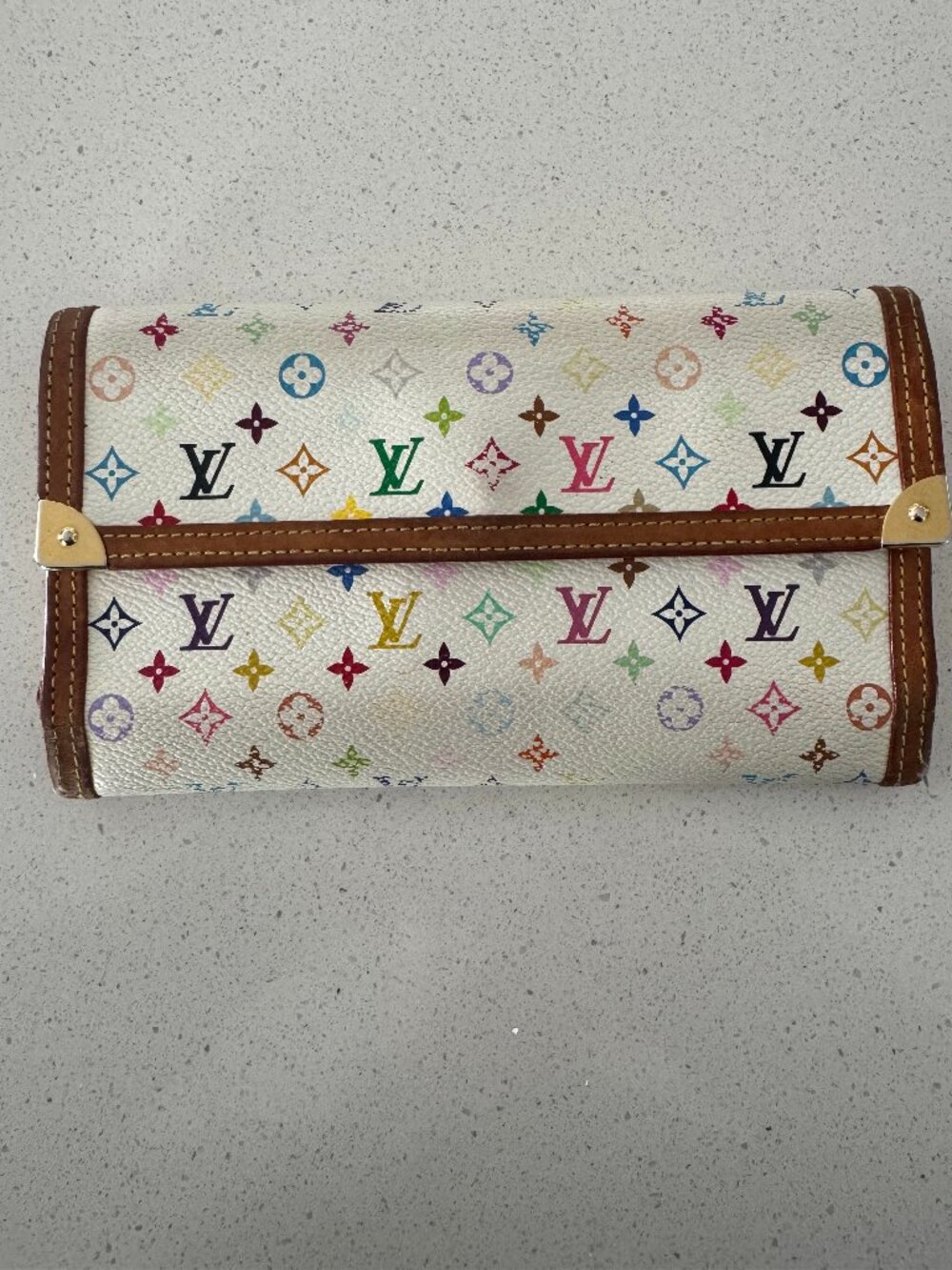 Louis Vuitton Multicolor Porte Tresor Murakami Long Trifold Wallet